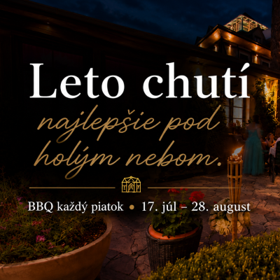 Leto chutí najlepšie pod holým nebom - Hotel GOLFER