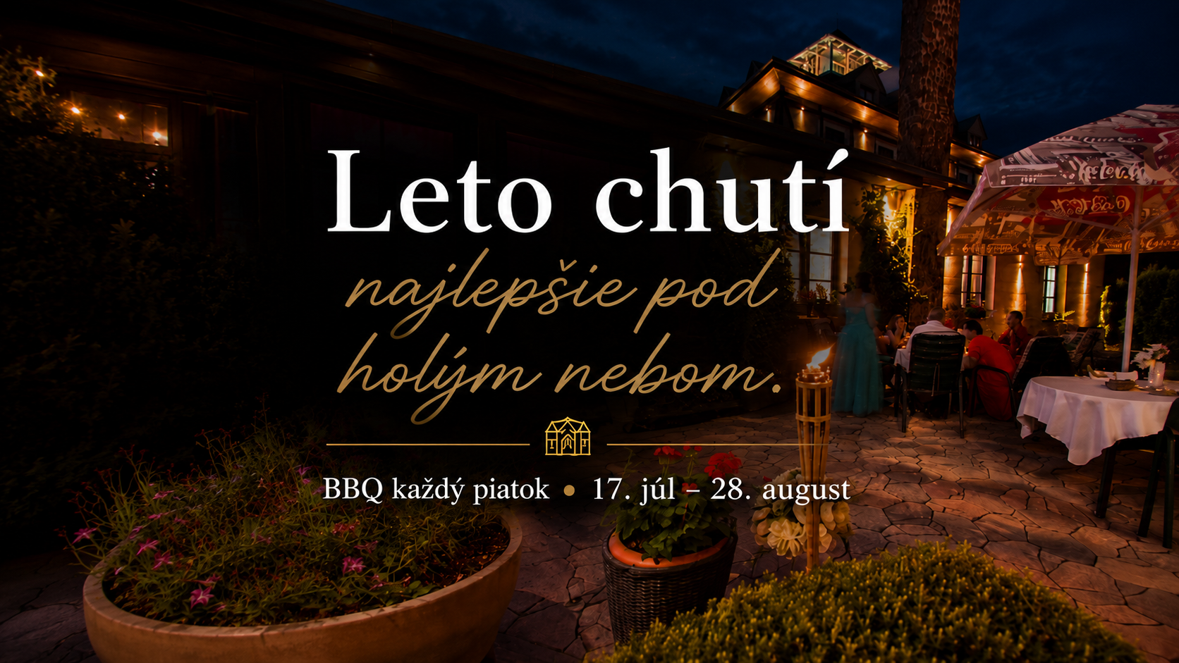 BBQ večery na terase Hotela GOLFER