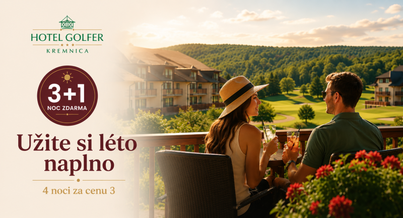🌞 Letná akcia 3+1 noc zdarma!